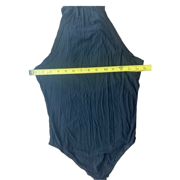 Black Fringe High Neck Bodysuit size M - Picture 7 of 7